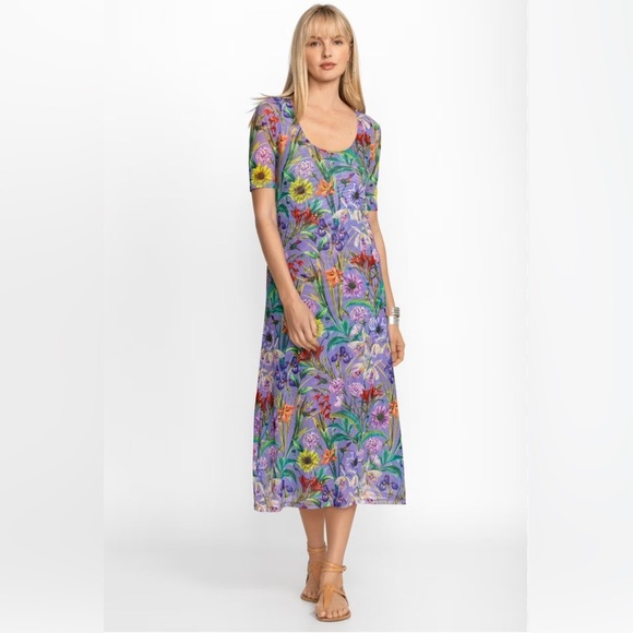 Johnny Was Dresses & Skirts - Johnny Was Daphne Mesh Midi Dress